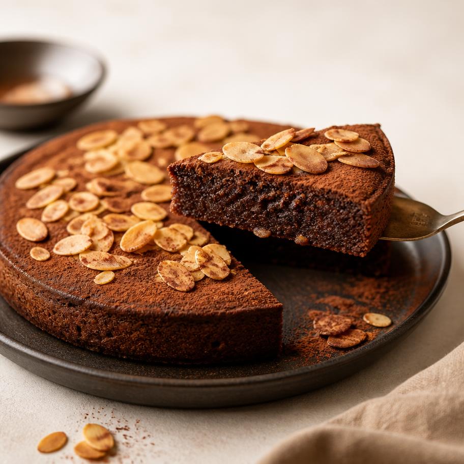 Torta de chocolate y almendra sin harina